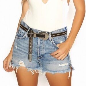 B-Low the Belt Studded Black Belt